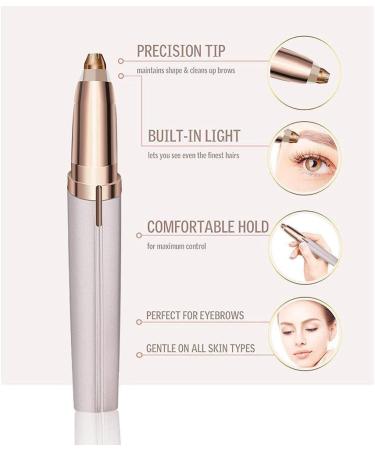 Buy USB Rechargeable Electric Eyebrow Hair Remover | Painless Facial Trimmer for Eyebrows Lips & Nose - International Shipping Available - Buy Online on GoSupps.com