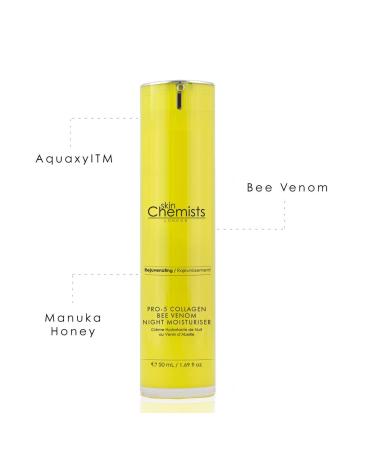 skinChemists London Pro-5 Collagen Bee Venom Night Moisturizer 1.69 oz - Renew Skin While You Sleep | International Shipping Available - Buy Online on GoSupps.com