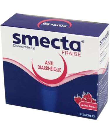 Original Smecta 3g 18 Sachets Strawberry - Natural Treatment for Acute Diarrhea from France - Buy Online on GoSupps.com