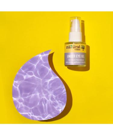Natural Vibes Under Eye Gel Serum | Reduces Dark Circles & Puffiness | Brightens Fine Lines | Ayurvedic & Vegan | Vitamin C D E AHA & Caffeine | 20 ml for All Skin Types - Buy Online on GoSupps.com