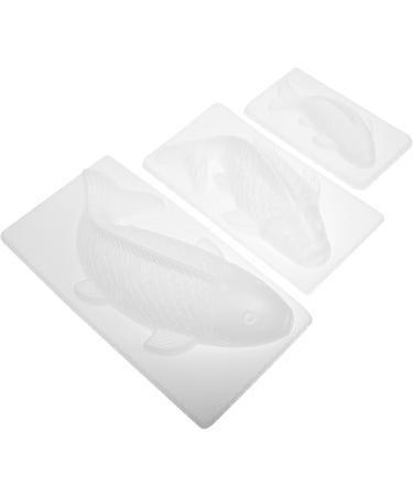 UPKOCH 6 Pcs Fish Mold DIY Rice Cake Molds DIY Jelly Mold Biscuit Mold White Modeling Baking Pan Pp 3D 31.5X15.5X7CMx2pcs - Buy Online on GoSupps.com