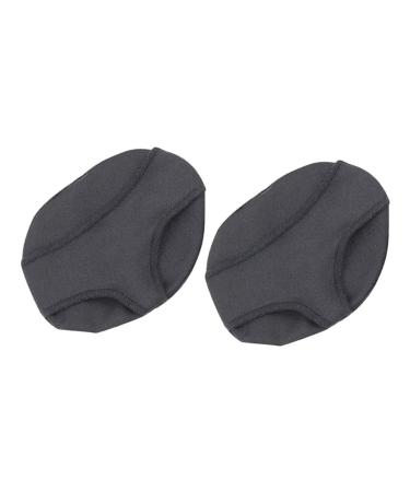 FRCOLOR 2pcs Hallux Sleeve Front Palms Cushions Foot Pads Separator Forefoot Pad Forefoot Support Cushions Silicone Metatarsal Sleeve Big Sebs Protective Case Woman Set of Feet Black 9.8x7.2cm