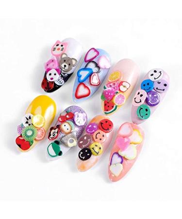 Shop Cute Nail Art Slices - Soft Ceramic Fruit & Cartoon Animal Decorations | International Shipping - Buy Online on GoSupps.com