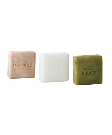Light Travel Toiletry Kit - Eco-Friendly Plastic-Free Shampoo Conditioner & Body Bars | Perfect for International Shipping - Buy Online on GoSupps.com