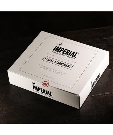 Imperial Barber Travel Assortment Gift Set - Men's Hair Styling Products: Classic Fiber Gel Matte Pomade Freeform Cream & Comb - Perfect for International Shipping - Buy Online on GoSupps.com