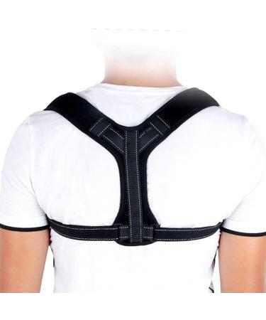 Posture Corrector Adjustable Back Straightener Back Brace Straightener Shoulder Upright Support Trainer Providing Pain Relief From Neck Back posture (Color : Black Size : X-Large) X-Large Black