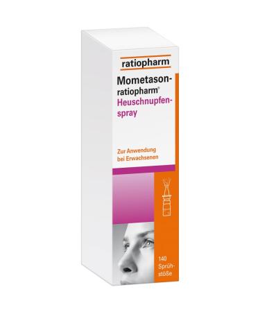 Mometason-ratiopharm hay fever spray 50 micrograms/spray nasal spray suspension: To treat symptoms of a seasonal allergic rhinitis 140 habe 18 g (1 Pack)