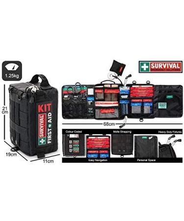 Survival Vehicle First Aid Kit - 94 Piece Premium Kit for Emergencies - Buy Online on GoSupps.com
