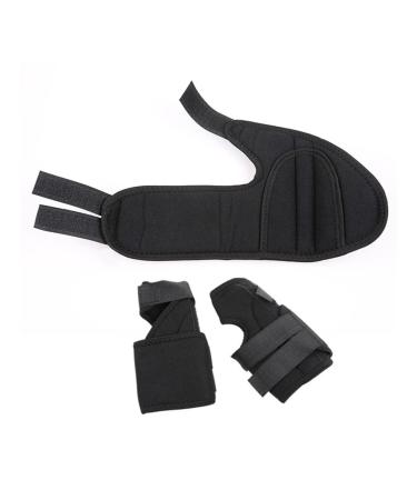 Pair Thumb Hallux Splints Bunion Protector Medium Black