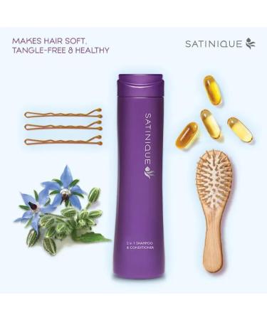 Avoka Naturals Satinique 2-in-1 Shampoo & Conditioner 250ml | Hydrating Hair Care - Buy Online on GoSupps.com