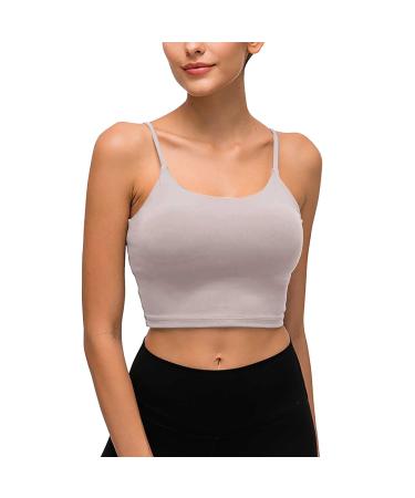 iOoppek Women Sexy Back Exercise Chest with Chest Pad Gymnsis Sling Yoga Vest Bustier Ladies Pattern Ag S