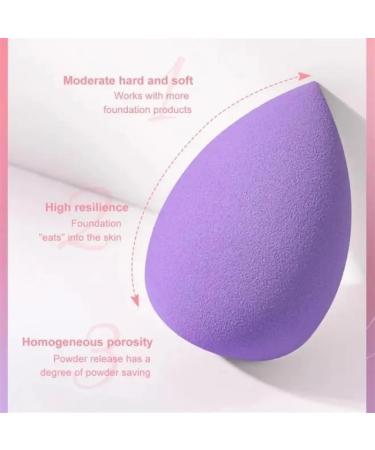 Soft And Elastic Color Cosmetics Egg Vibrant Make Up Sponge Achieve Seamless Makeup Looks Effortlessly(Black) - Buy Online on GoSupps.com