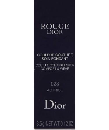 Christian Dior Rouge Dior Lipstick 028 Actrice - 0.12 oz | Couture Colour & Comfort - Buy Online on GoSupps.com