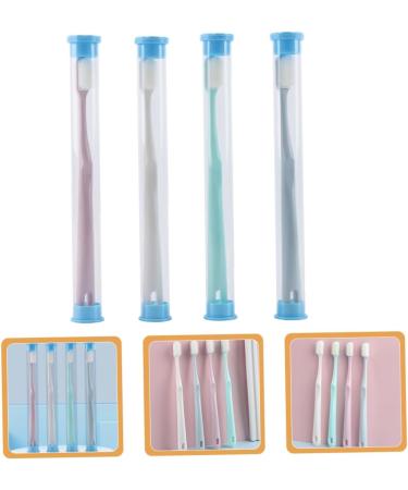Buy Homsfou Comfortable Travel Toothbrushes Manual Bristle Cleaning Brush Set for Immune Support & Oral Hygiene - Buy Online on GoSupps.com
