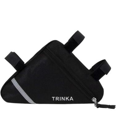 Buy Qitidasen Waterproof Bicycle Triangular Bag - Reflective Double-Sided Front Tube Frame Pocket (Black) for Safe Night Riding | International Shipping Available - Buy Online on GoSupps.com