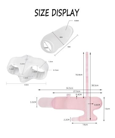 Orthopedic Bunion Splint Set - Big Toe Separator Brace Sleeves with Gel Corrector for Day and Night Support - Hallux Valgus Correction and Toe Straightener for Foot Pain Relief - Men and Women - Buy Online on GoSupps.com