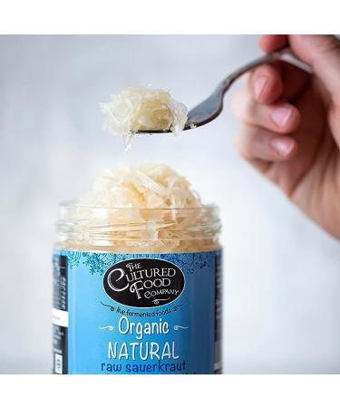Organic Raw Sauerkraut 1kg Jar - Traditionally Fermented by The Cultured Food Company - Buy Online on GoSupps.com