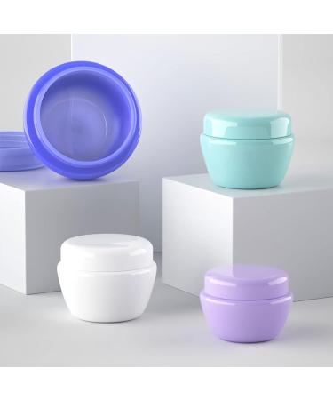 TIANZD 24 Pieces 30ml Empty Plastic Purple Cosmetic Jars with Screw Lid 30g Small Containers Storage Pot for Cosmetic Travel Homemade Cream Gel Lip Balm Salve + 6x Spatula Purple 30ml - Buy Online on GoSupps.com