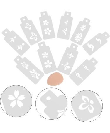 BELLIFFY 1 Set Hanfu Forehead Patch Facial Painting Stencils Birth Stencil Face Paint White Pvc - Buy Online on GoSupps.com