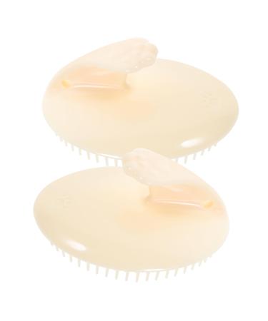 Goohochy 2 pieces Shampoo comb scalp peeling for dandruff silicone hair assagger hair peeling scalp massager shampoo brush scalp massage brush silicone scalp brush
