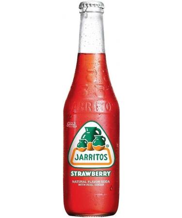 Jarritos Strawberry 12 x 370ml Pack/Mexican Strawberry Soft Drink Bottle - Buy Online on GoSupps.com