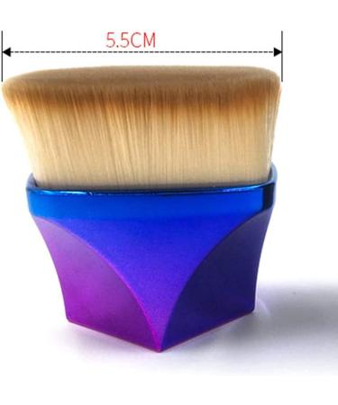 Petal-Shaped Foundation Brush Foundation Makeup Brush Multifunctional Base Makeup Brush Make up Quickly Suitable for Mixed Liquid (blue) - Buy Online on GoSupps.com