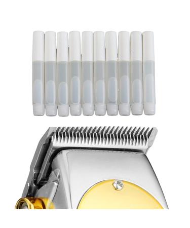 Premium 10 pcs White Oil for Hair Clippers & Electric Shavers - Lubricant for Hair Clipper Blades, Beard Trimmers - Buy Online on GoSupps.com