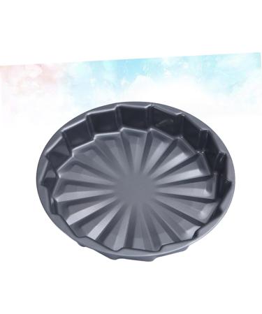 Zerodeko 1pc Carbon Steel Baking Pan Cake Mold Metal Id Tags Cake Baking Pan Flat Black Cake Pan Carbon Steel Cake Pan Household Baking Pan Bakeware Pan Nonstick Baking Mold Round Windmill - Buy Online on GoSupps.com