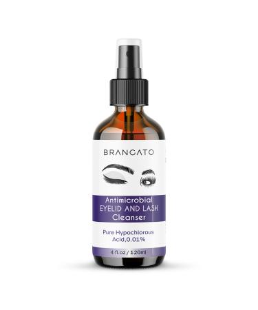 Brangato Eye Spray - Blepharitis Treatment  Chalazion  Stye and Conjunctivitis  FDA-Cleared Hypochlorous Acid Eyelid Cleanser  120mL(4oz)