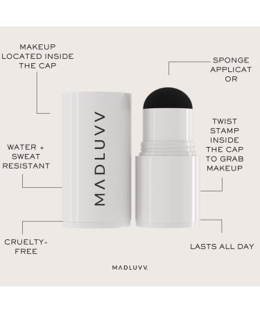 MADLUVV Eyebrow Stamp Stencil Kit - Dark Brown | 1-Step Brow Stamp + Shaping Set - Buy Online on GoSupps.com
