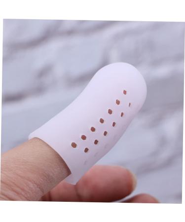 Healvian High Heel Protectors 2 Pairs - Silicone Gel Toe Caps for Big Toe Protection - Breathable Toe Covers to Reduce Friction - Size 2, White - Buy Online on GoSupps.com