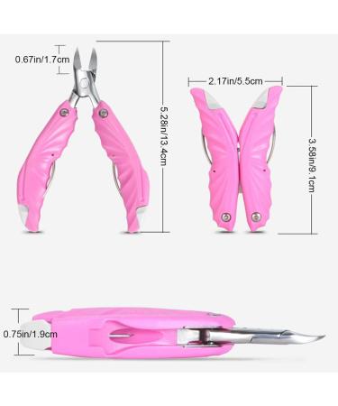Nail Clipper Creative Butterfly Shape Nail Nipper Foldable Nail Cutter for Trimming Nails Toenails and Cuticles - Buy Online on GoSupps.com
