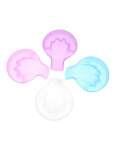 VALICLUD Bol Manucure pour Dissolvant de Vernis Ongles 4 Pi ces Taille Standard Polypropyl ne Solide Usages Professionnels et Domicile Salon de Beaut Couleurs Al atoires