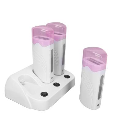 Wax Heater with 3 Rollers 40W Hair Removal Kit for Beauty Salons | International Shipping Available - Buy Online on GoSupps.com