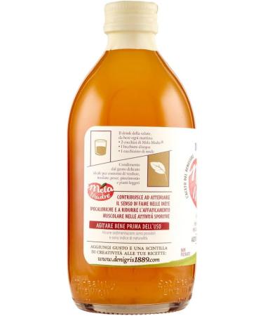 Italian Gourmet E.R. De Nigris Mela Madre Organic Apple Cider Vinegar Set of 3 100% Italian Apples 500 ml + 400 g - Buy Online on GoSupps.com