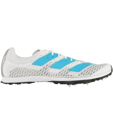 adidas Women's Adizero XC Sprint Track Field Shoes, White-silver Metallic-core Black, 10.5