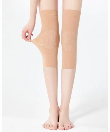 Unisex Knee Pads & Brace Support Sleeves for Sports | Knee Warmers for Basketball Dance Cycling Climbing & Yoga (Nude Color) - Shop Now - Buy Online on GoSupps.com