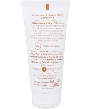  Planeta Huerto Planeta Potager SPF50 Sunscreen Cream 100ml - Buy Online on GoSupps.com