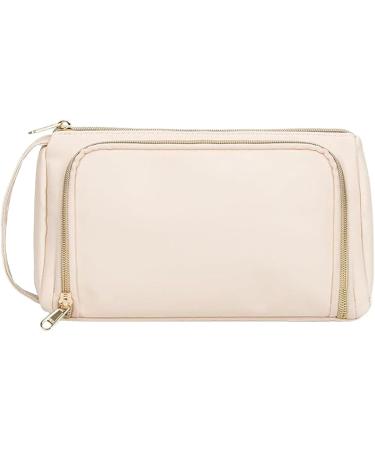 Trousse de toilette de grande capacit en cuir synth tique pour femmes et filles - Organiseur de maquillage de grande capacit pour femme Laiteux - Buy Online on GoSupps.com