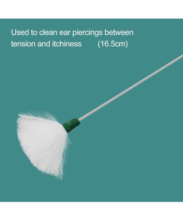 Worparsen Ear Scoop Ear Scoop Goose Feather Stick Reusable Solid Practical -Slip 1 Set G - Buy Online on GoSupps.com