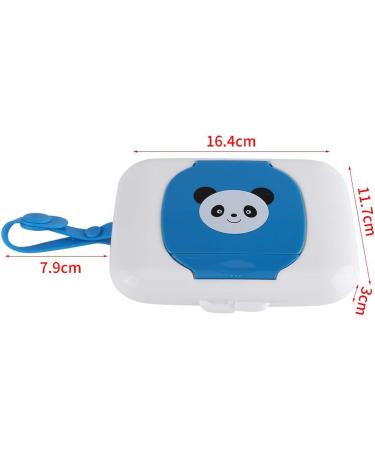 Baby Outdoor Portable Wet Tissue Dispenser Case Infant Reusable Stroller Pram Wet Wipes Box Convenient Tissue Case For Travel(White + Blue) Baby Tissue - Buy Online on GoSupps.com