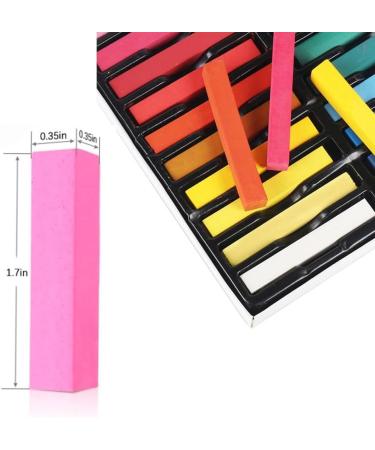 Hair Chalk 24-Color Set Non-Toxic Temporary Hair Dye Pastels for Women Girls Kids Teens and Adults - Easy to Apply Washable Vibrant and Safe Hair Coloring Solution H&Q - Buy Online on GoSupps.com