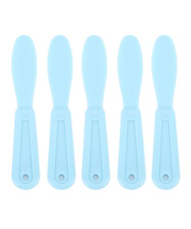 5pcs Dental Plastic Spatula Impression Tool Mixing Knife Plaster Spatula Tooth Filling Spatula For Alginate Plaster Materials(Light Blue)