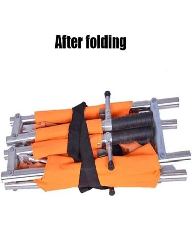 Portable Emergency Rescue Stretcher-Folding with Wheels Aluminum Alloy Emergency Rescue Stair Stretcher-for Hospital Sports Venues Soft Stretcher Camouflage (Orange) - Buy Online on GoSupps.com