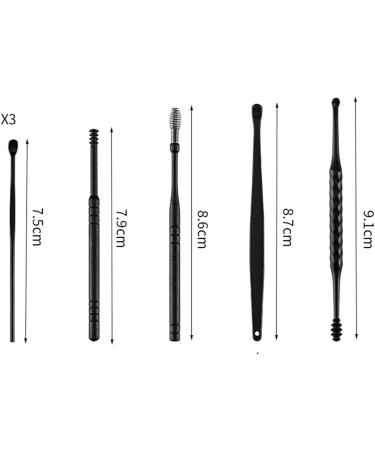 7Pcs Stainless Steel Ear Cleaning Kit with Storage Case - Spiral Reusable Ear Canal Cleaner Tools for Wax Removal - Buy Online on GoSupps.com