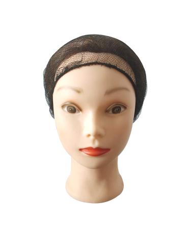 20pcs Disposable Bouffant Hair Net Caps Stretchable Nylon Hairnets for Food Service Kitchen Hair Salon (Black) - Buy Online on GoSupps.com