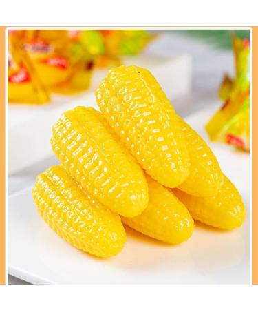 Fruit Juice Fudge Corn candy Orange juice flavored candy fruit gummy candy soft candy healthy nutritious dessert wedding candies New Year Candy Chinese snacks delicious snack gift (Corn 200g) Corn 200g - Buy Online on GoSupps.com