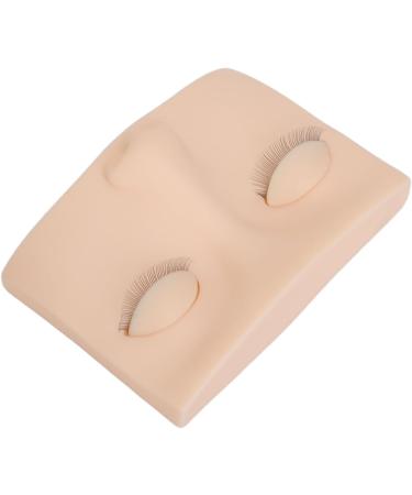 Vivid Half Face Makeup Head with 3 Pairs Removable Eyelids for Lash Extensions Practice Compact Lightweight Suitable for Display (Pink) - Buy Online on GoSupps.com