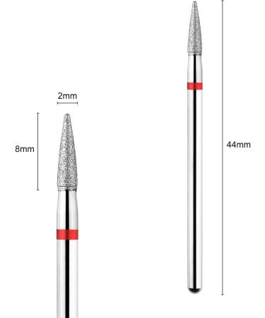 BNG Diamond Nail Drill Bit Cuticle Remover Professional 3/32" Electric Nail File for Acrylics Gels Nail Art Cleaning Cuticle Bit Nail Drill Manicure Pedicure Salon Tool Fine - Buy Online on GoSupps.com