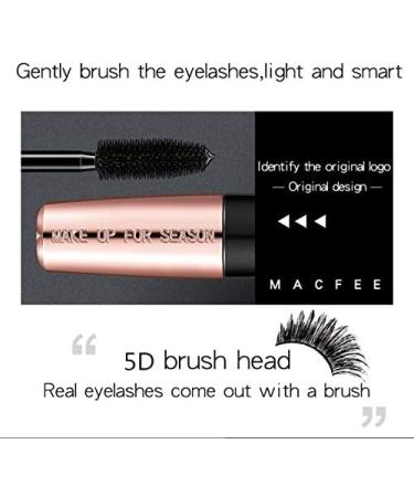5D Silk Fiber Lash Mascara Waterproof 5D Fiber Mascara Luxuriously Longer Thicker Voluminous Eyelashes Long Lasting Charming Eye Makeup Lasting All Day Smudge Proof Eyelashes (2PCS) - Buy Online on GoSupps.com